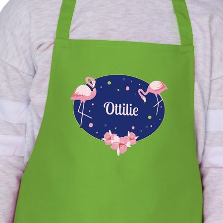 Picture of Flamingos Personalised Apron - Age 7-10