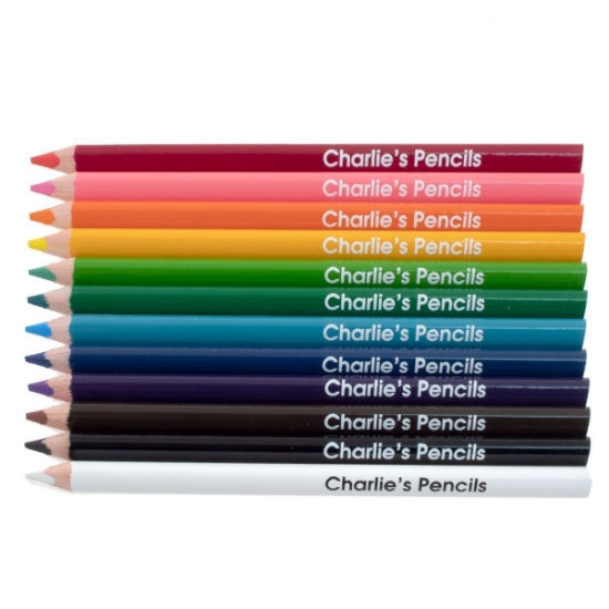 12 Named Chunky Triangular Colouring Pencils