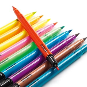 Picture of Felt-Tip Brush Pens - Pop Colours