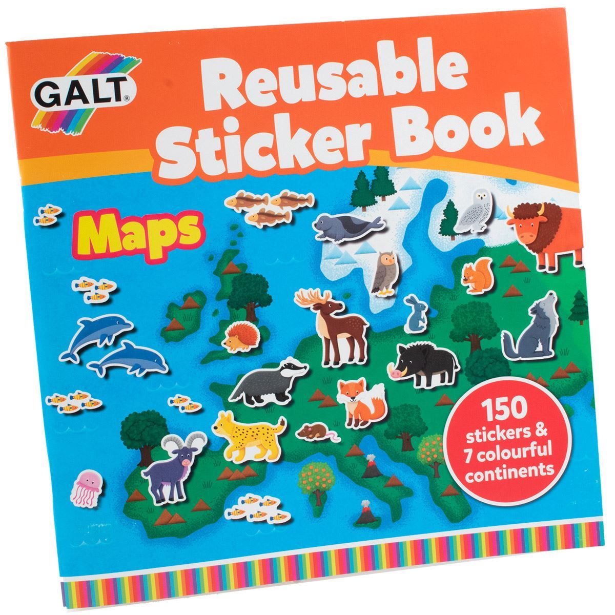 Maps Reusable Sticker Book - Educational Toys