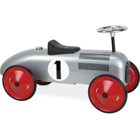 Ride-On Racing Car - Silver