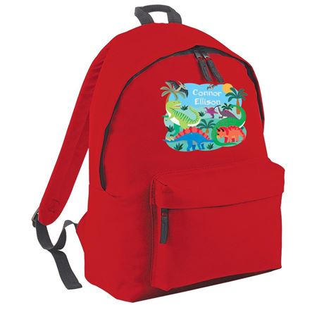 Picture of Dinosaurs Personalised Backpack