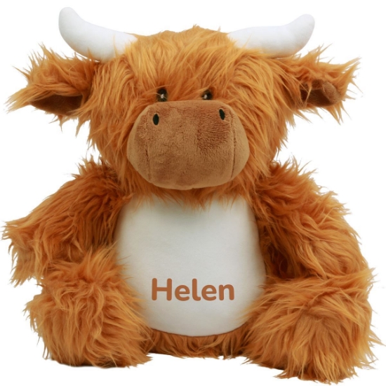Personalised Highland Cow Soft Toy