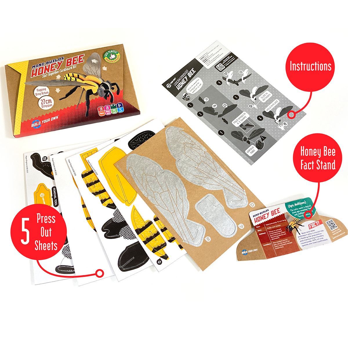 Build Your Own Honey Bee Kit - Kids Craft Sets