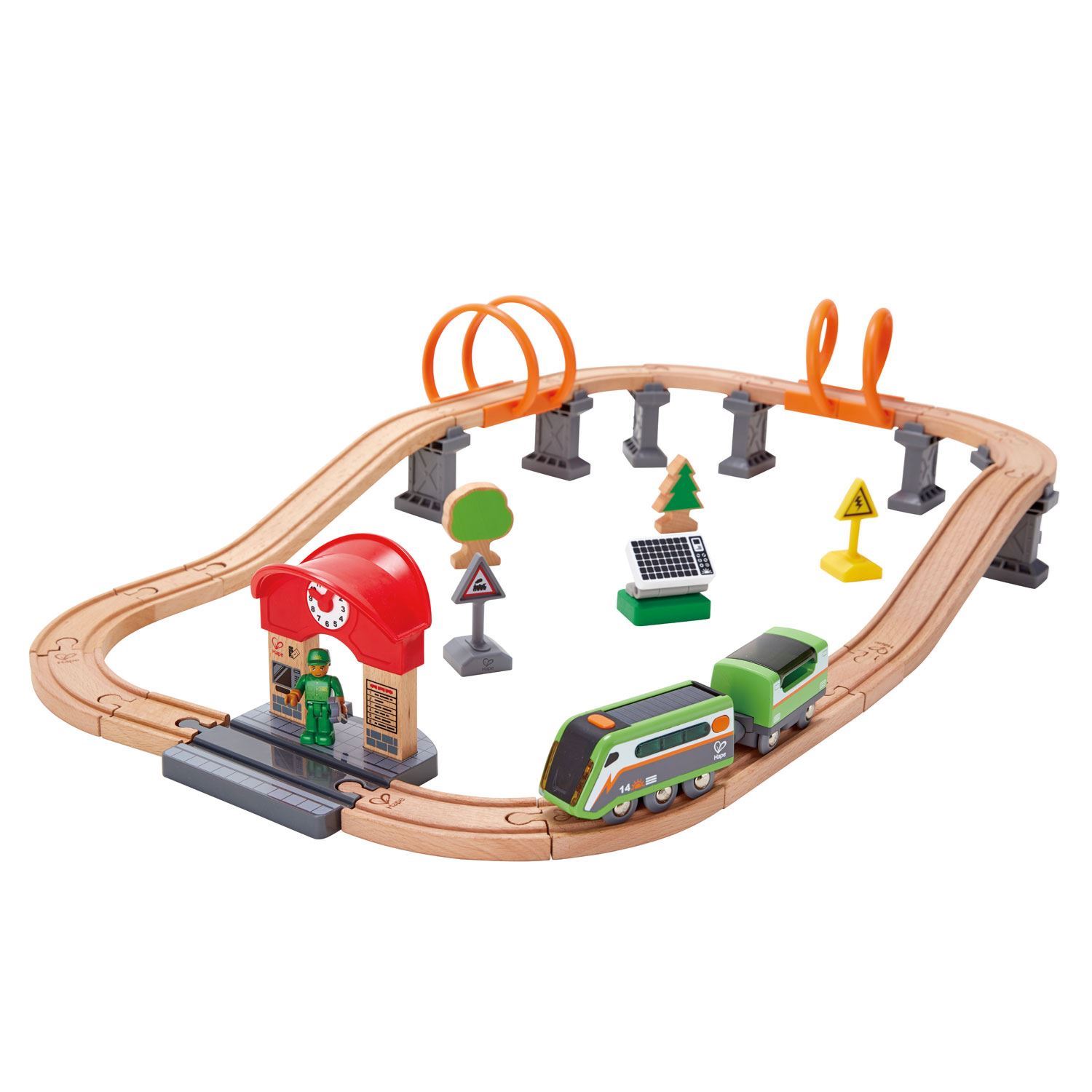Solar Power Circuit Train Set | Hape | Train Sets
