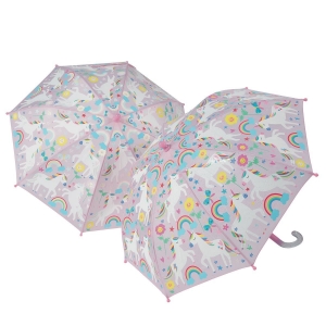 Picture of Rainbow Unicorn Colour Changing Umbrella