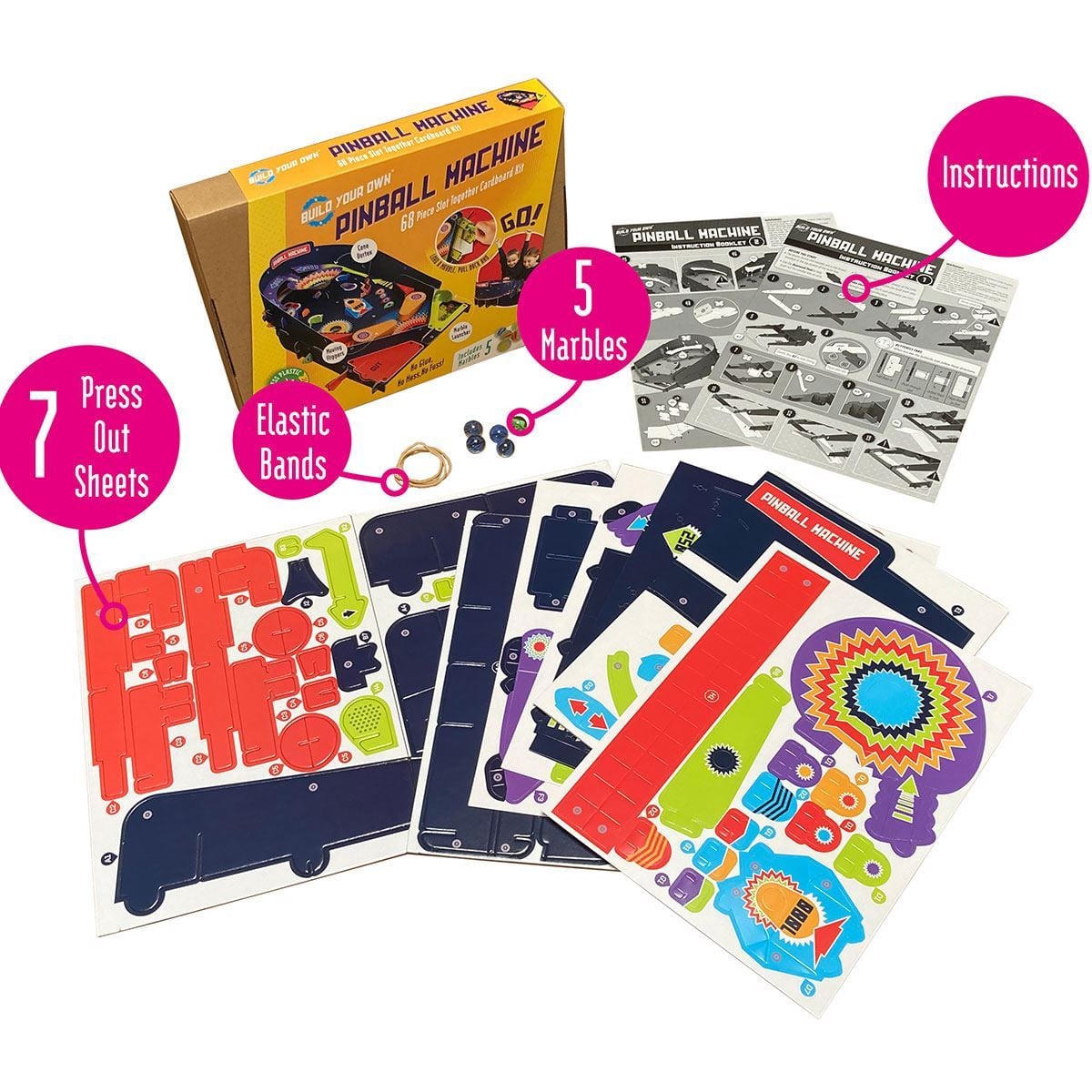 Build Your Own Pinball Machine - Kids Craft Sets