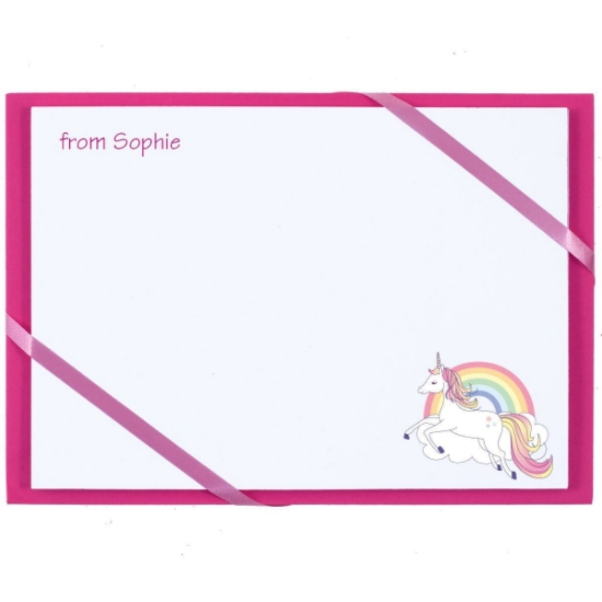 Named Cards - Rainbow Unicorn