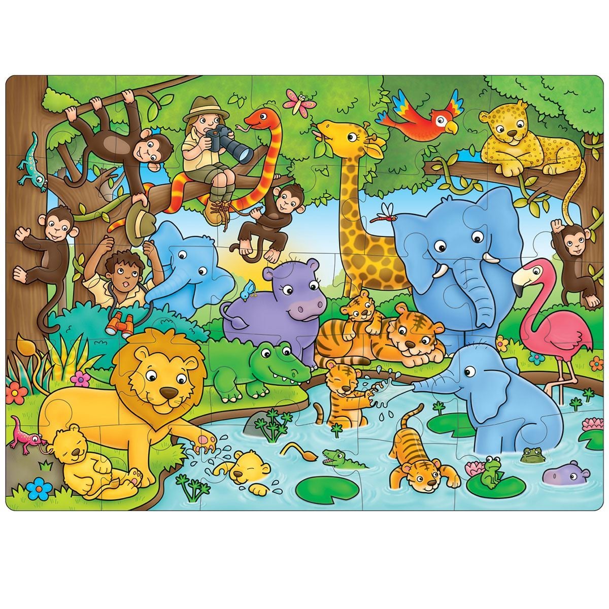 Who's in the Jungle Puzzle - Jigsaw Puzzles