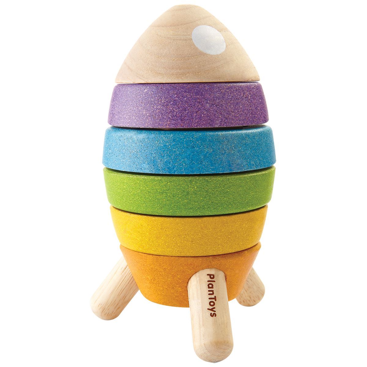 Wooden Stacking Rocket - Stacking Toys