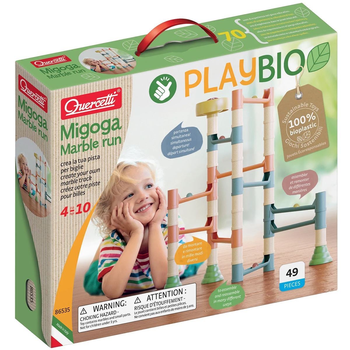 Bioplastic Marble Run - Building & Construction Toys