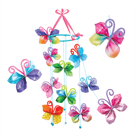 Picture of Origami Butterflies Mobile