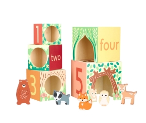 Picture of Woodland Animal Stacking Cubes