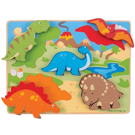 Chunky Lift Out Puzzle - Dinosaurs