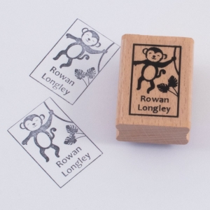Picture of Named Rubber Stamp - Cheeky Monkey