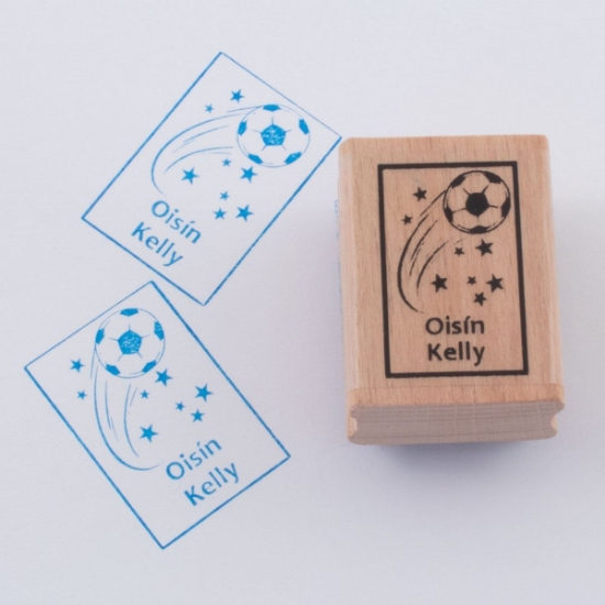 Named Rubber Stamp - Football