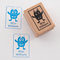 Picture of Named Rubber Stamp - Little Monster