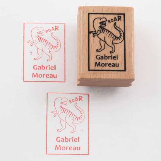 Named Rubber Stamp - Dinosaurs