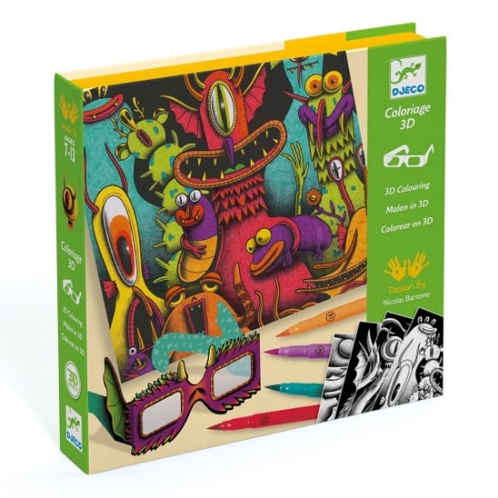 Funny Freaks 3D Colouring Set