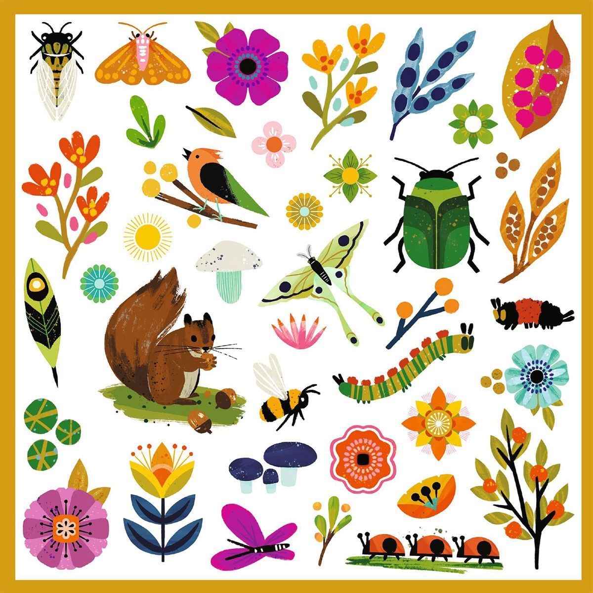 Garden Stickers - Under £5 - Djeco