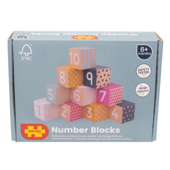 Number Blocks - Wooden Building Blocks For Kids
