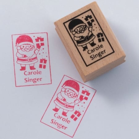 Picture of Named Rubber Stamp - Santa