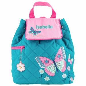 Picture of Personalised Butterfly Quilted Backpack