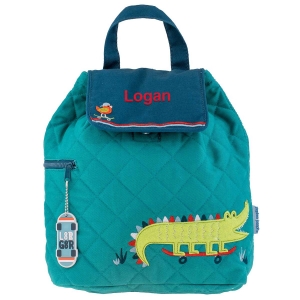 Picture of Personalised Alligator Quilted Backpack