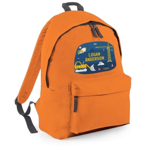 Picture of Construction Site Personalised Backpack