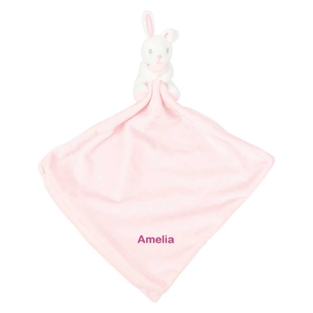 Picture of Personalised Pink Rabbit Comforter