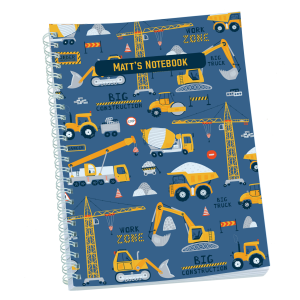 Picture of Construction Site Personalised Notebook