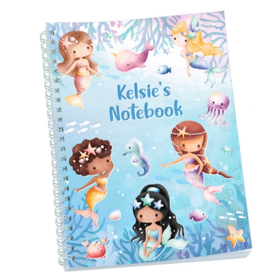 Mermaids Personalised Notebook