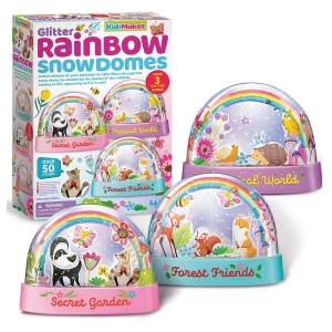 Picture of Glitter Rainbow Snow Domes