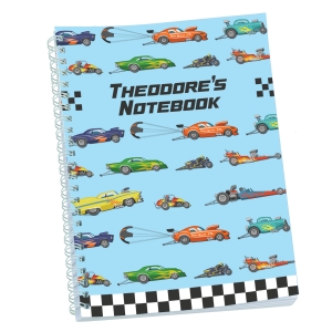 Picture of Crazy Cars Personalised Notebook