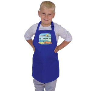 Picture of Crazy Cars Personalised Apron - Age 3-6