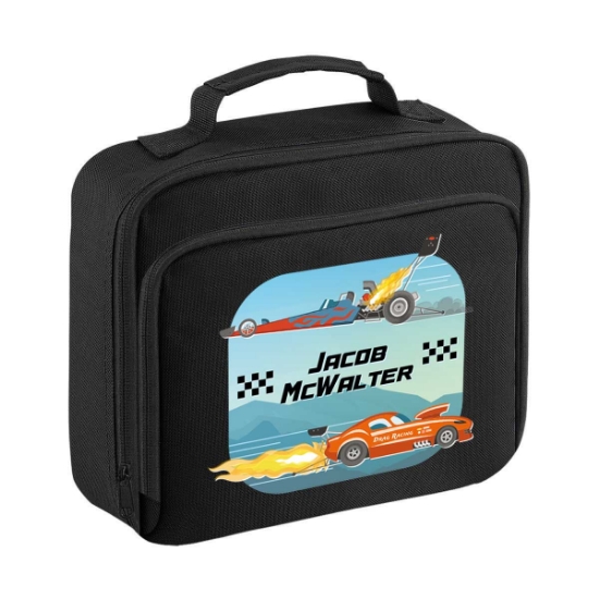 Crazy Cars Personalised Lunch Bag