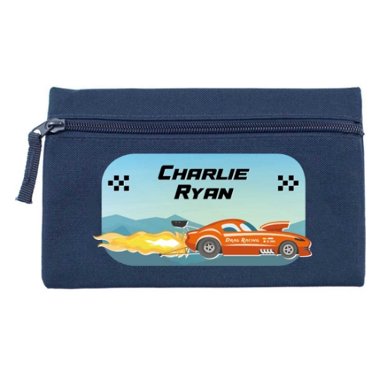 Crazy Cars Personalised Pencil Case