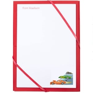 Picture of Named Notepaper - Crazy Cars