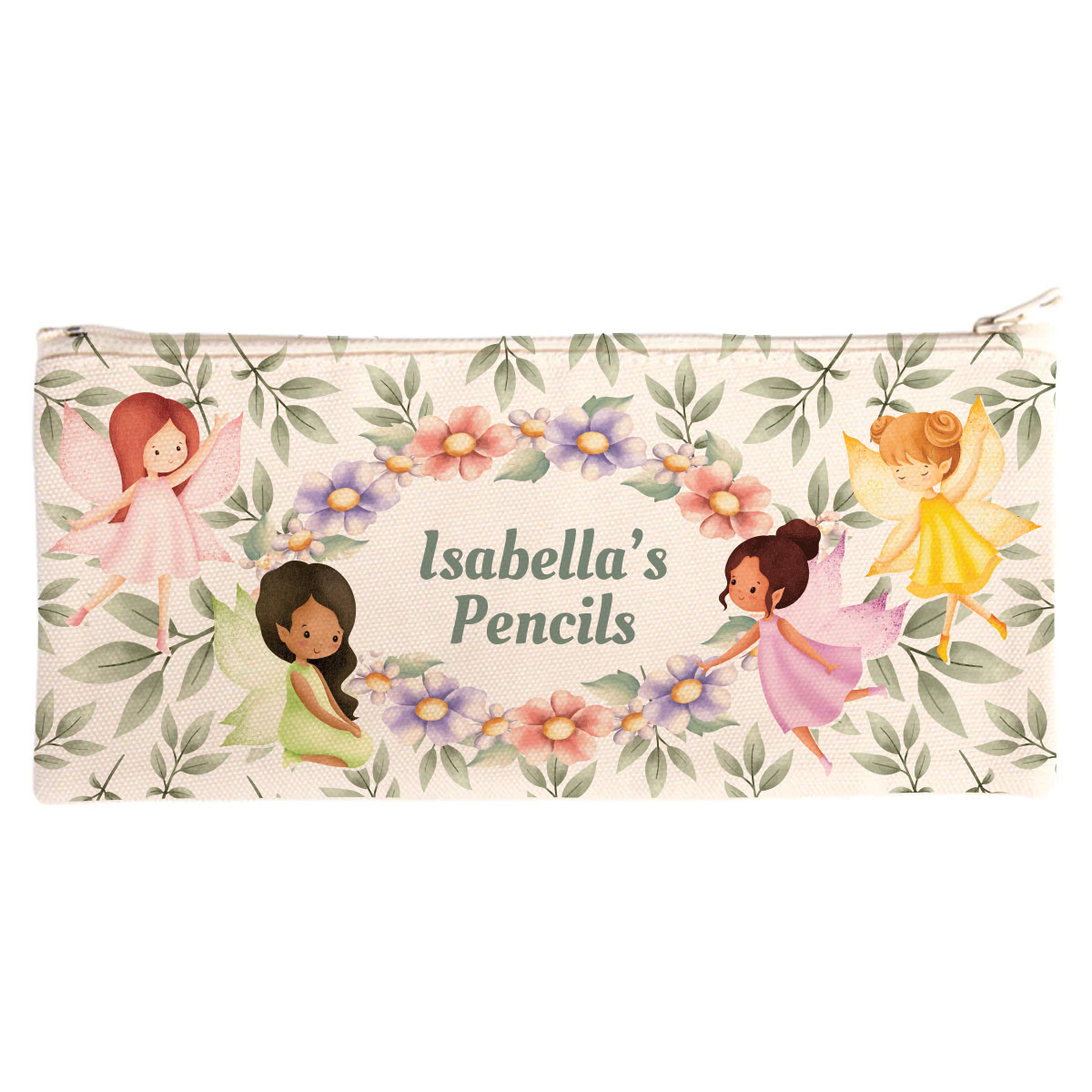 Personalised Canvas Pencil Case - Fairies