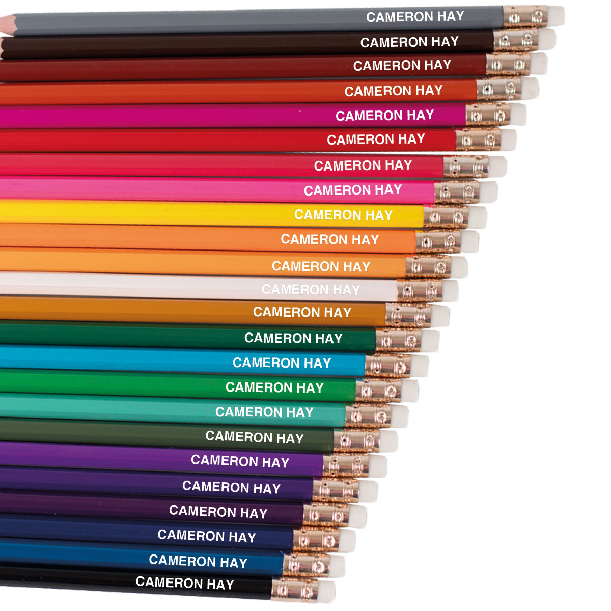 24 Personalised Colouring Pencils