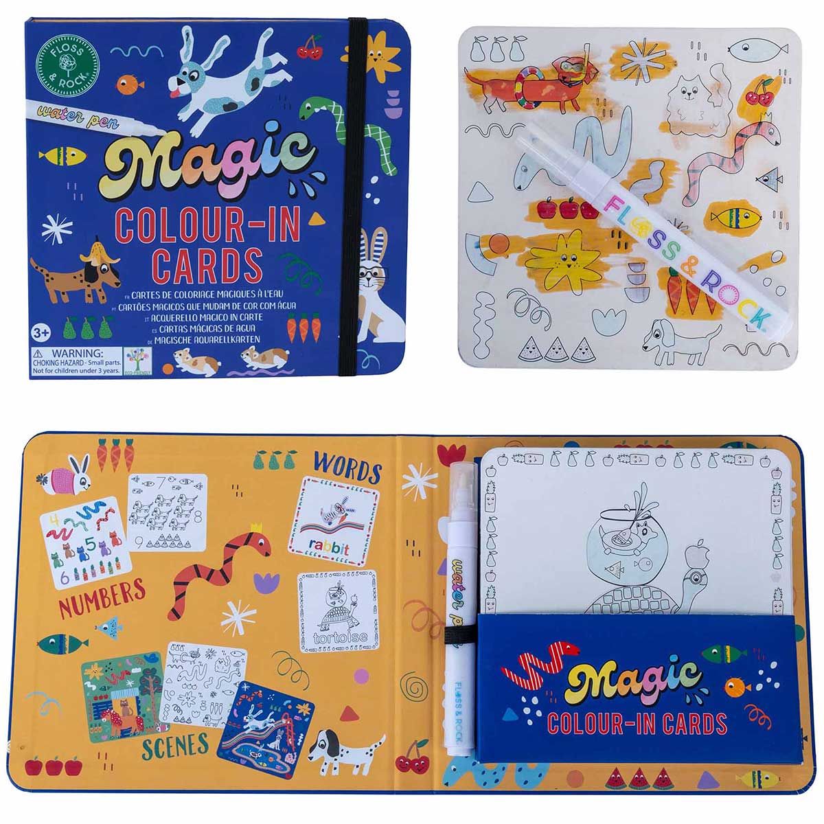 Pets Magic Water Cards - Draw, Paint & Colour