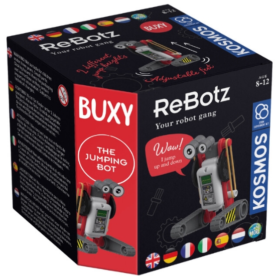 Kosmos ReBotz Buxy Il Robot Saltatore - Kit Esperimenti Per Bambini, Giocattolo Da Costruire Con Rottami, 601867 - 3
