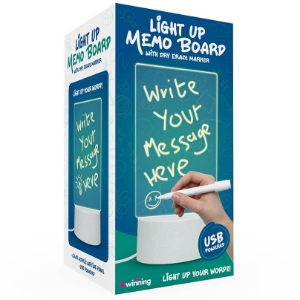 Light Up Memo Board Box