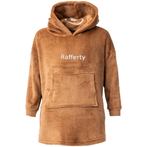 Personalised Teddy Cushion Hooded Poncho Front
