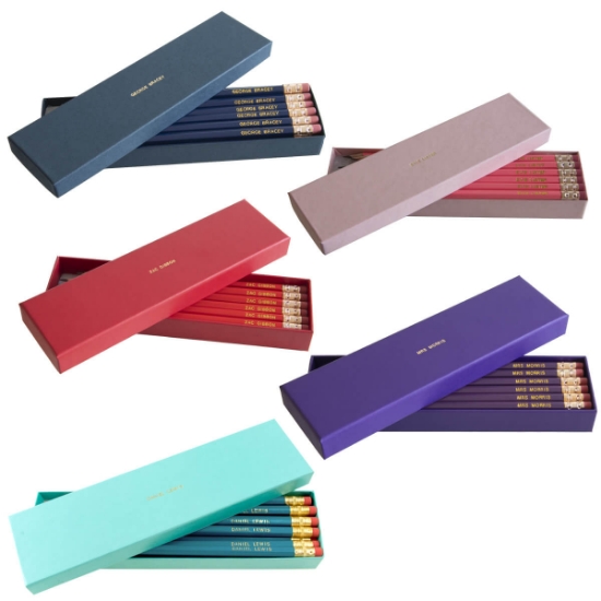Box of 12 Named HB Pencils