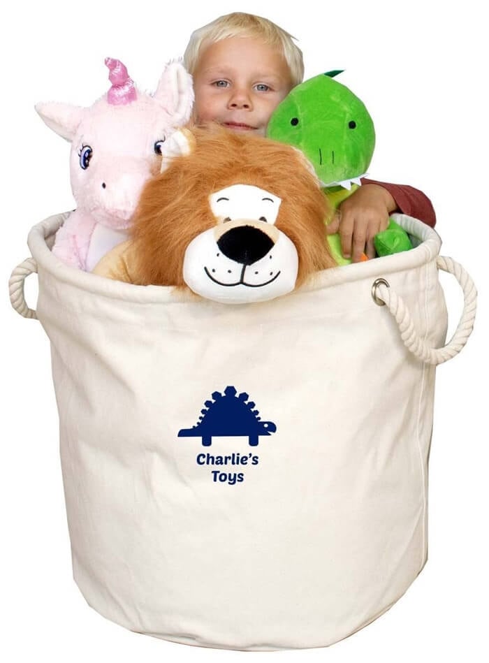 Personalised Canvas Toy Storage Bag